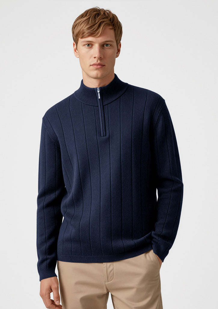WP10310 - Biz Collection - Mens 80/20 Wool Pullover Navy
