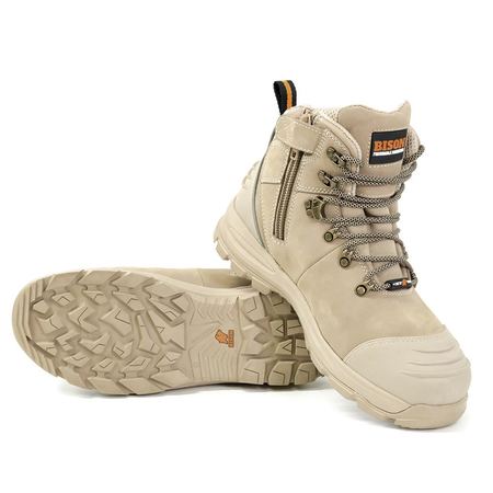 Bison - XTLZ - XT Zip Side Lace Up Safety Boot