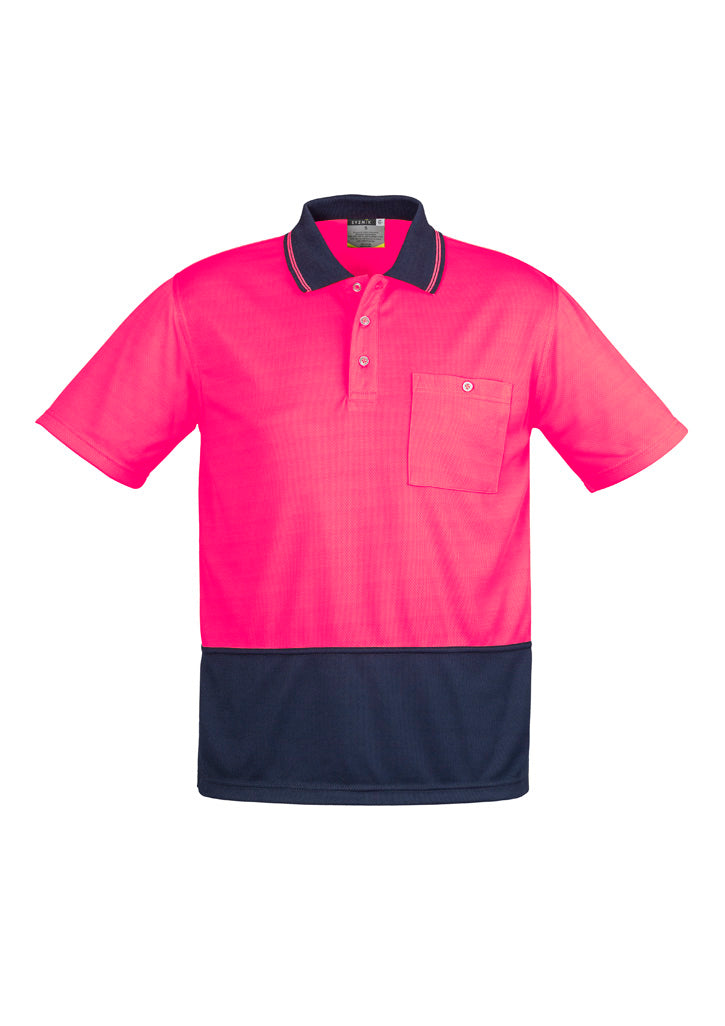ZH231 - Syzmik - Unisex Hi Vis Basic Spliced Polo - Short Sleeve