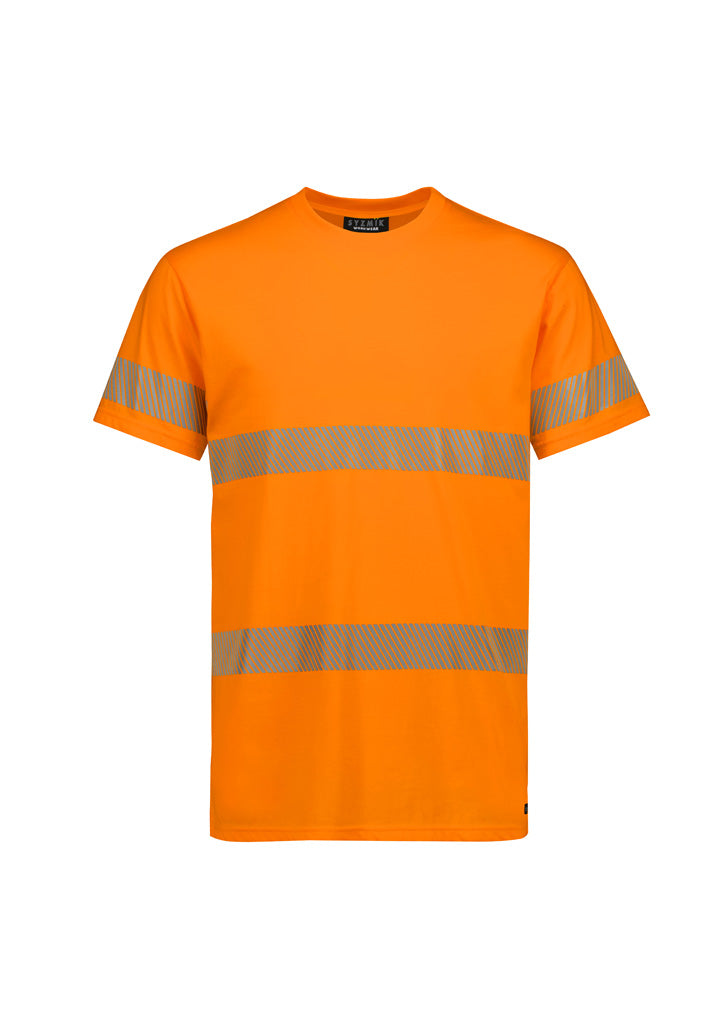 ZH510 - Syzmik - Mens Hi Vis Segmented Cotton T-Shirt Orange