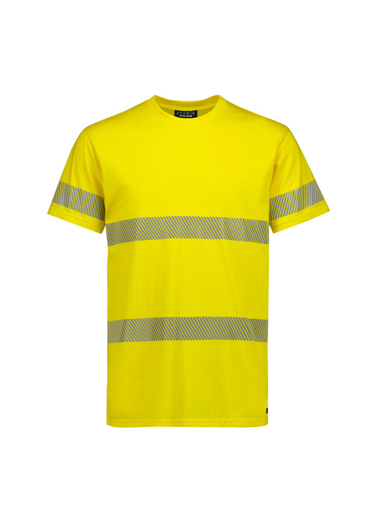 ZH510 - Syzmik - Mens Hi Vis Segmented Cotton T-Shirt Yellow