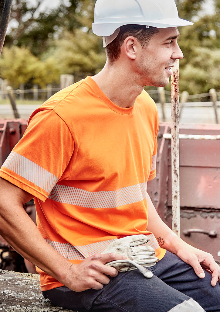 ZH510 - Syzmik - Mens Hi Vis Segmented Cotton T-Shirt