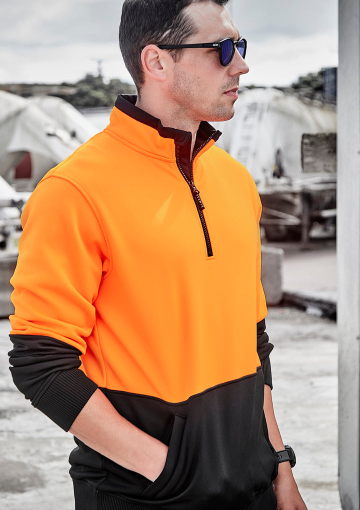 ZT476 - Syzmik - Hi-Vis Unisex Half-zip Sweatshirt (Warm Soft Polyester) 320g