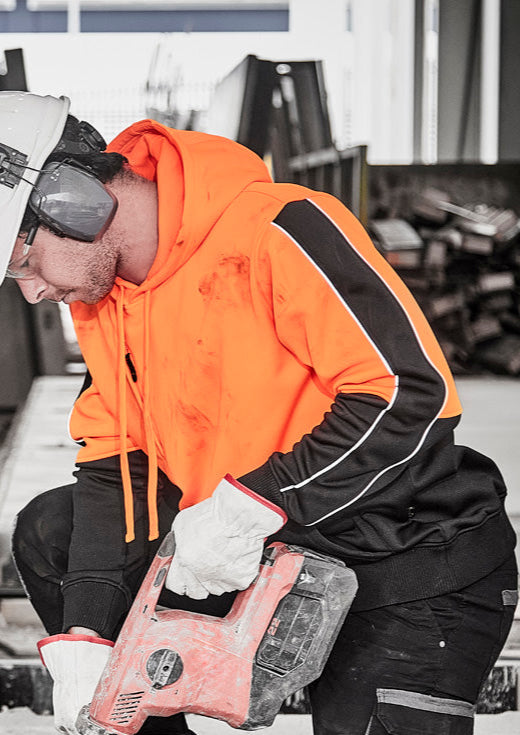 ZT484 - Syzmik - Unisex Hi Vis Pullover Hoodie | Orange/Black