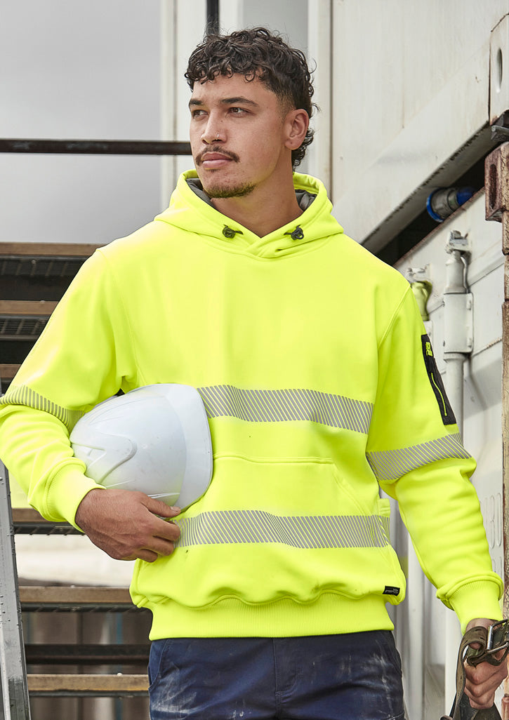 ZT867 - Syzmik - Unisex Streetworx Segmented Tape Water Resistant Hoodie Yellow