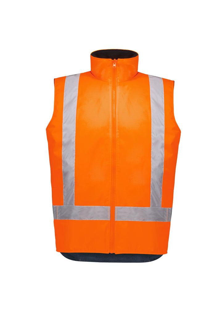 ZV228 - Syzmik - Unisex Hi Vis Waterproof Reversible Vest | Orange