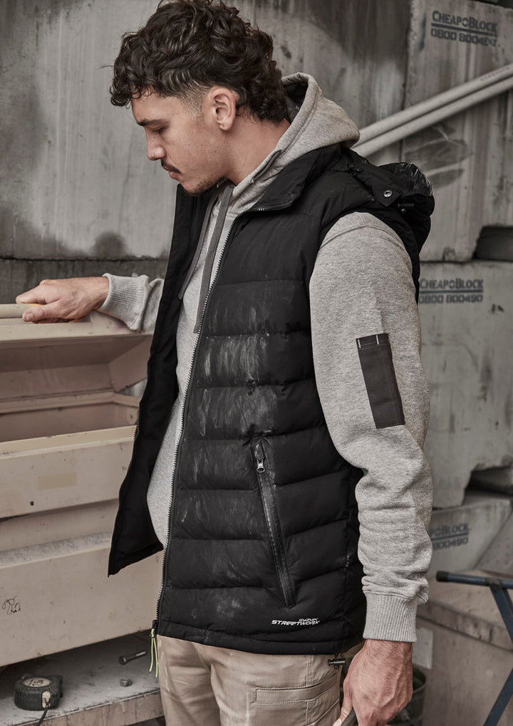 ZV245 - Syzmik - Unisex Streetworx Hooded Puffer Vest