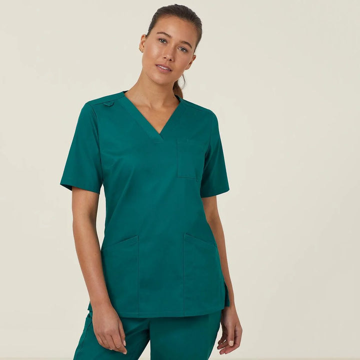 CATUMN - NNT - Vital Antibacterial Mayo Scrub Top Hunter Green