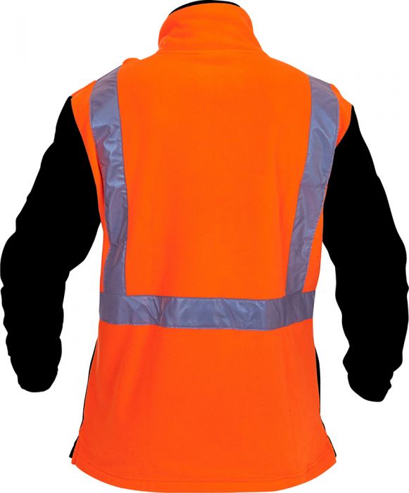 PCF1012 - Caution - Polar Fleece 1/2 Zip Tunic (Day/Night) - 380gm