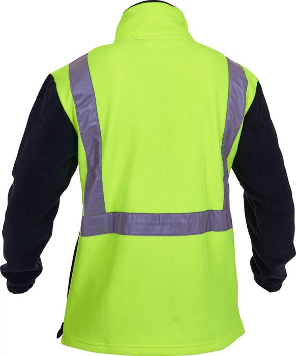 PCF1012 - Caution - Polar Fleece 1/2 Zip Tunic (Day/Night) - 380gm