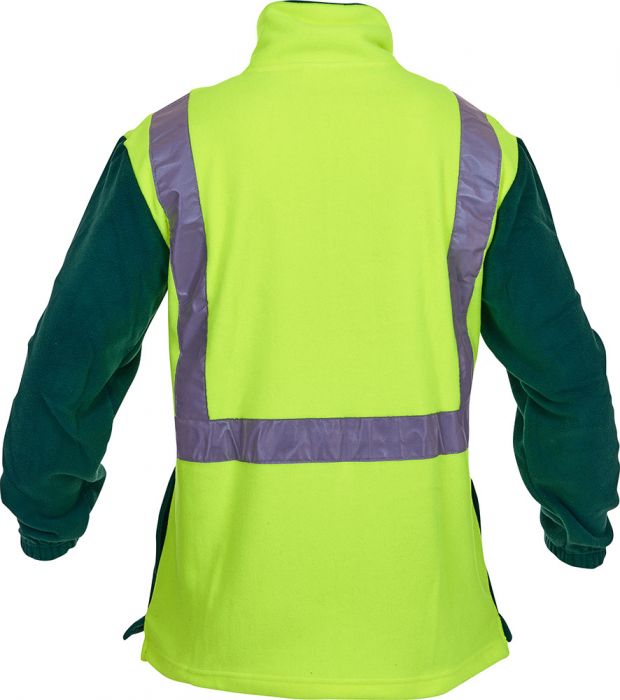 PCF1012 - Caution - Polar Fleece 1/2 Zip Tunic (Day/Night) - 380gm