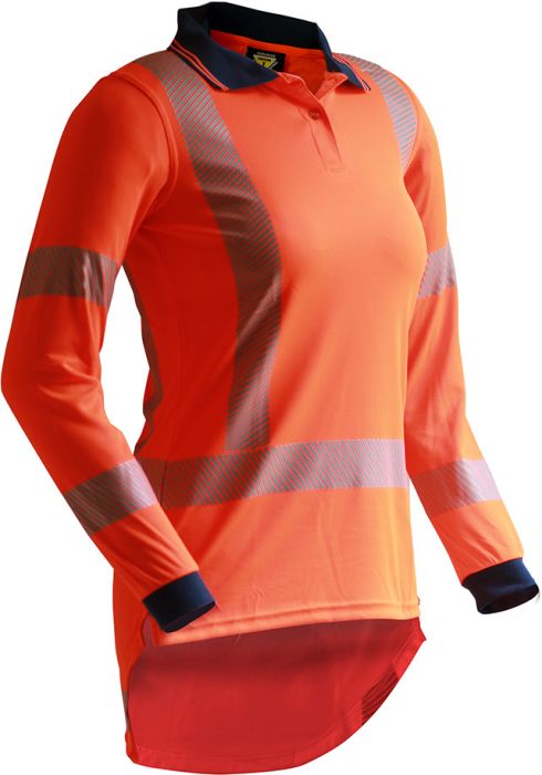 PCP1239 - Caution - Women's TTMC-W Long Sleeve Micro Fibre Polo