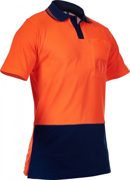 PCP1250 - Caution - Hi-Vis Cotton Backed Polo (Day Only)