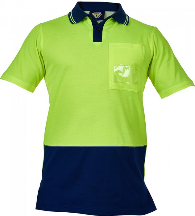 PCP1250 - Caution - Hi-Vis Cotton Backed Polo (Day Only)