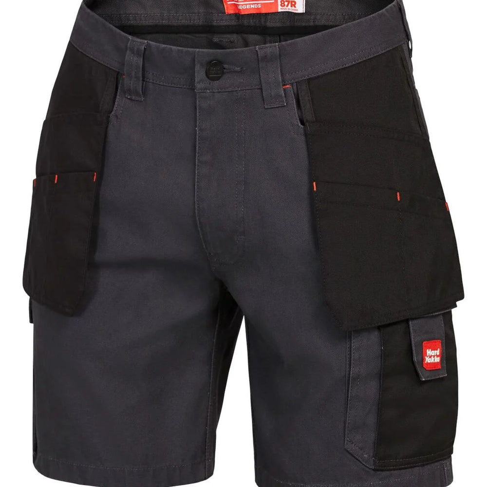 Y05083 - Hard Yakka - Legends Xtreme Cargo Short Charcoal/Black