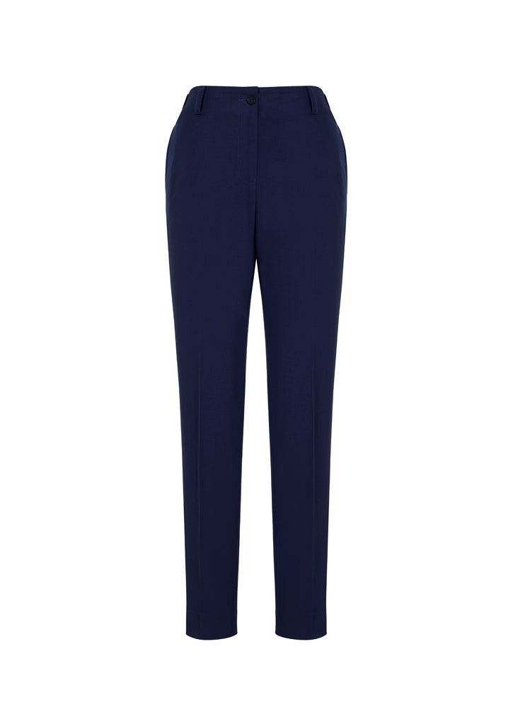 10722 - Biz Corporates - Siena Womens Bandless Elastic Waist Back Slimline Pant | Marine
