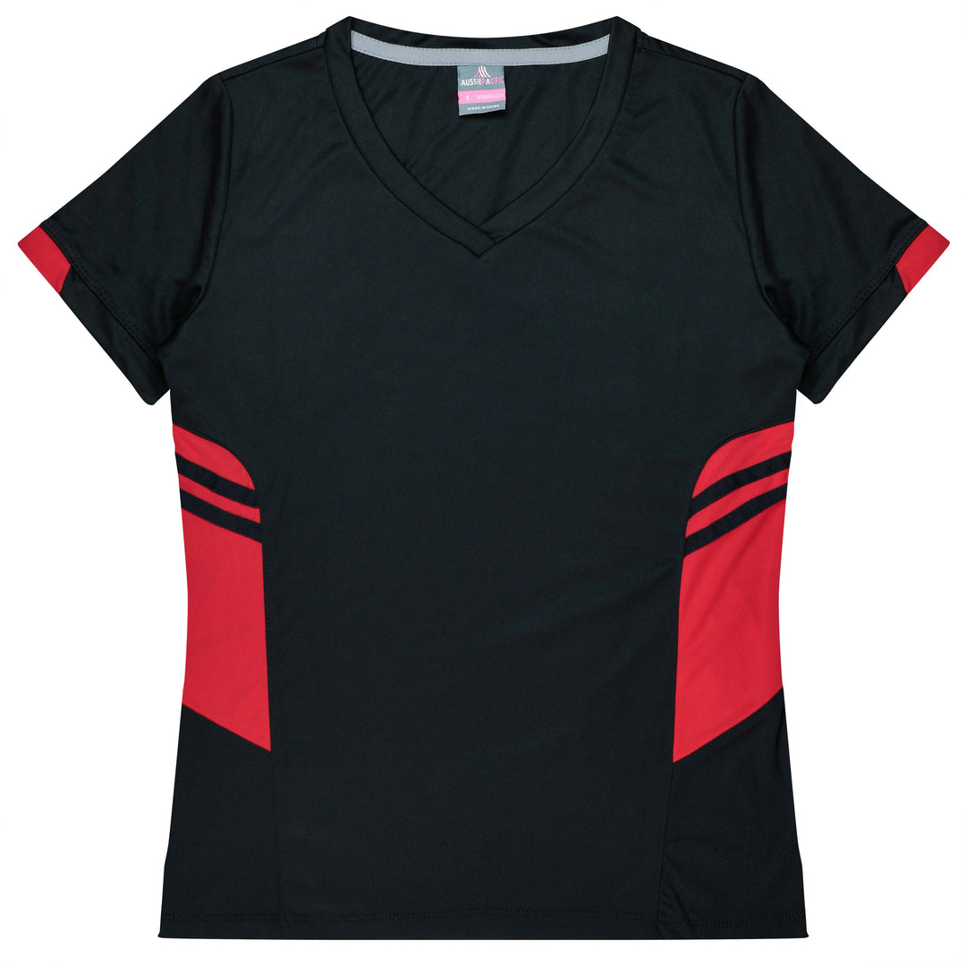 2211 - Aussie Pacific - Tasman Lady Tees - Black and Navy Body Colours