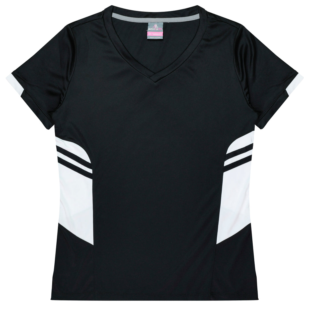 2211 - Aussie Pacific - Tasman Lady Tees - Black and Navy Body Colours