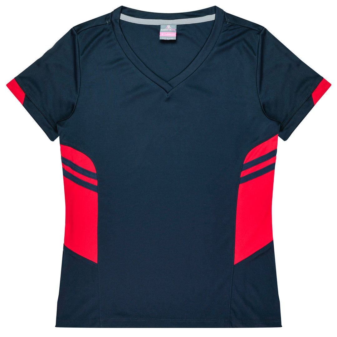 2211 - Aussie Pacific - Tasman Lady Tees - Black and Navy Body Colours