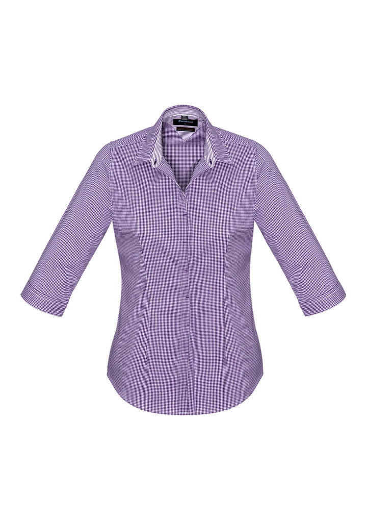 42511 - Biz Corporates - Women's Newport 3/4 Sleeve Shirt | Purple Reign