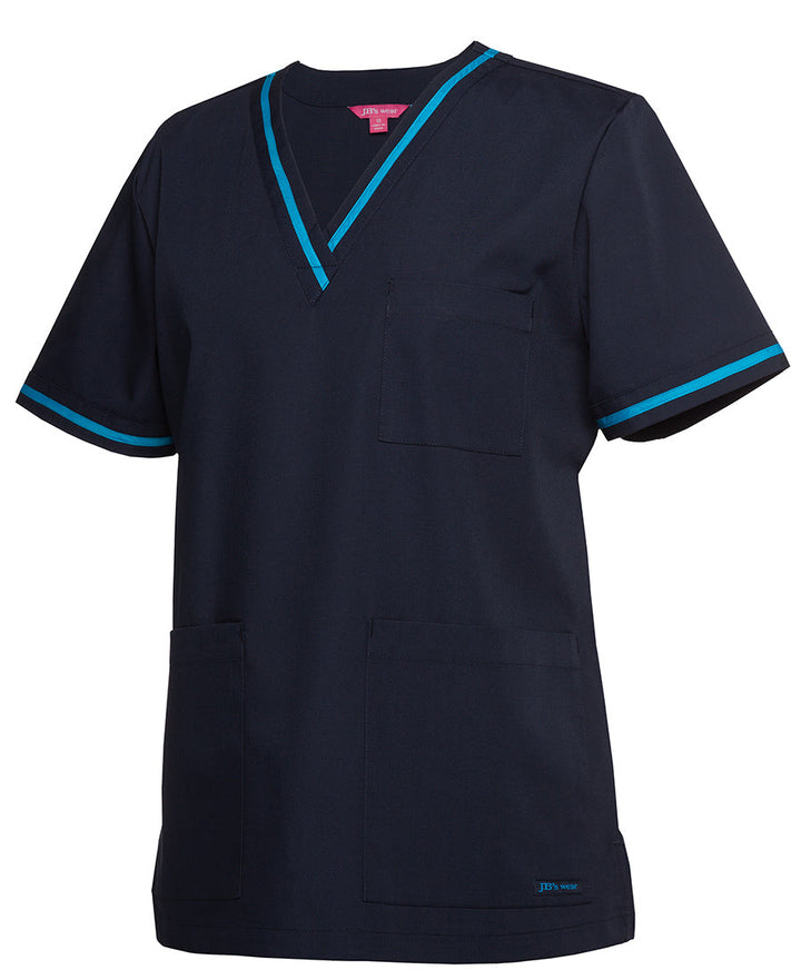 4SCT1 JB's Ladies Contrast Scrubs