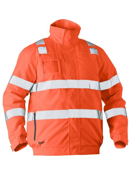 BJ6770T - Bisley - Taped Hi Vis Wet Weather Bomber Jacket