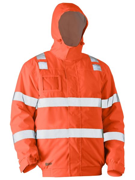 BJ6770T - Bisley - Taped Hi Vis Wet Weather Bomber Jacket