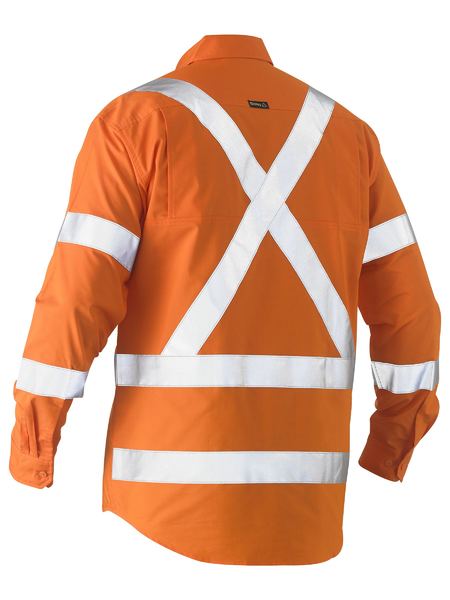 BS6266XT - Bisley - X Taped Hi-Vis Recycled Drill Shirt