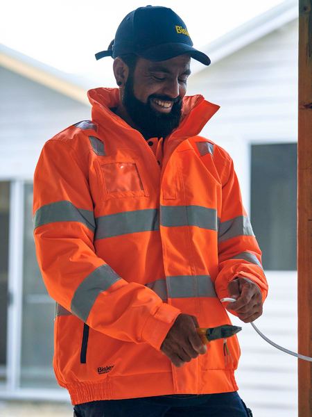 BJ6770T - Bisley - Taped Hi Vis Wet Weather Bomber Jacket