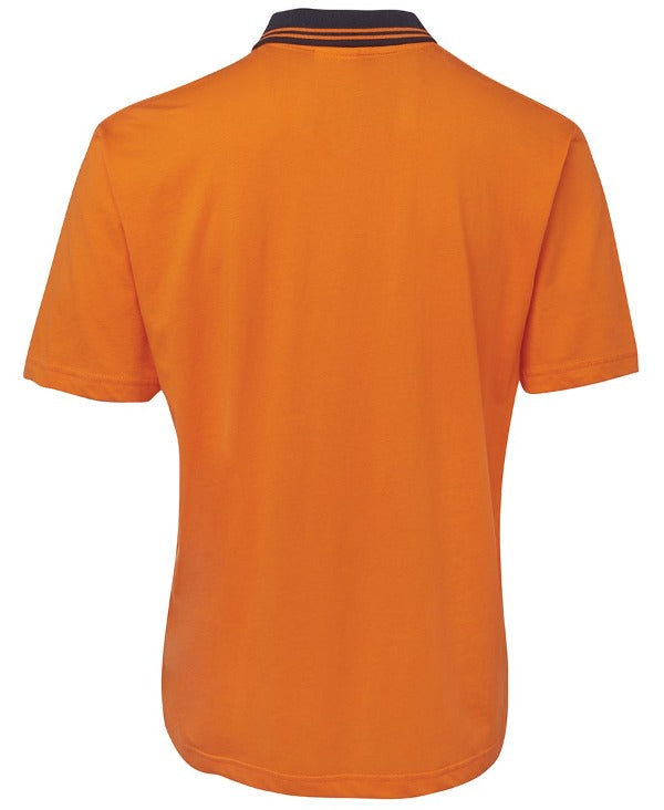 Hi-Vis 100% Cotton Short Sleeve Polo (Day) - 180gsm