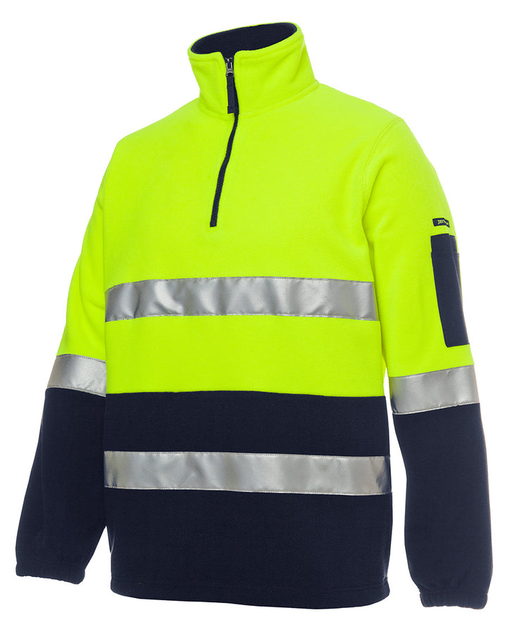 6DNPF - JB's Wear - Hi-Vis 1/2 zip Taped Polar Fleece (Day & NIGHT)