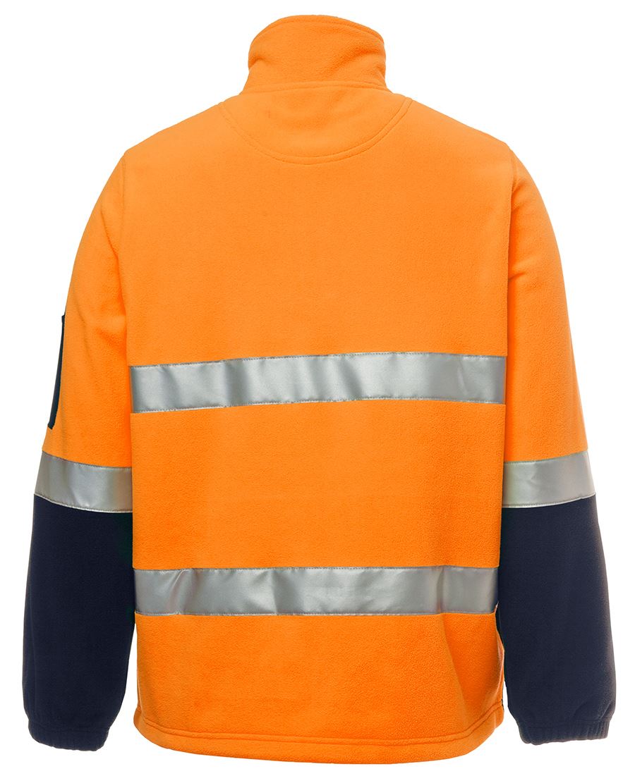 6DNPF - JB's Wear - Hi-Vis 1/2 zip Taped Polar Fleece (Day & NIGHT)