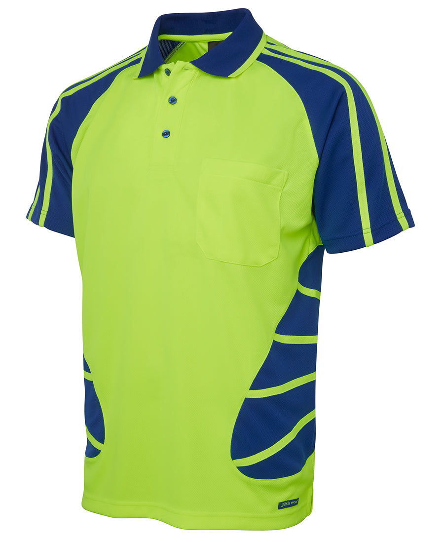 6HSP - JBs Wear - Hi-Viz Spider Polo