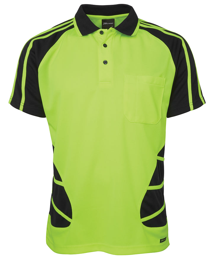 6HSP - JBs Wear - Hi-Viz Spider Polo