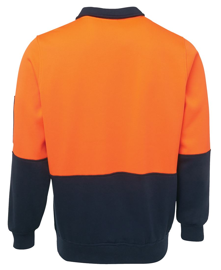 6HVFH - JBs Wear - Hi Vis Zip Neck Sweatshirt