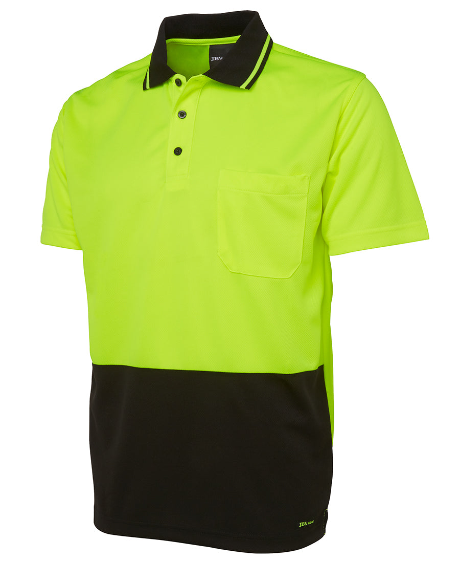 6HVNC - JB's Wear - Hi-Viz Non Cuff Traditional Polo