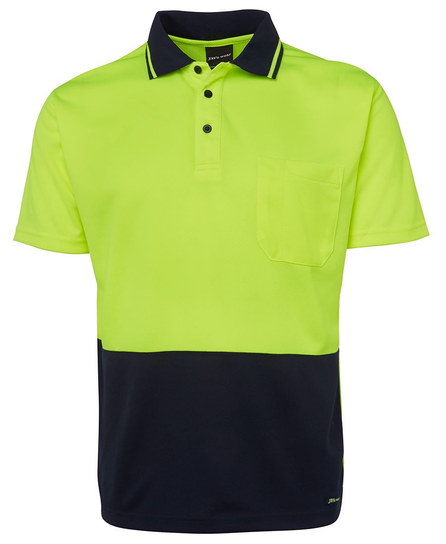 6HVNC - JB's Wear - Hi-Viz Non Cuff Traditional Polo