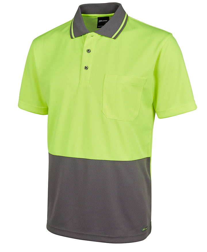 6HVNC - JB's Wear - Hi-Viz Non Cuff Traditional Polo