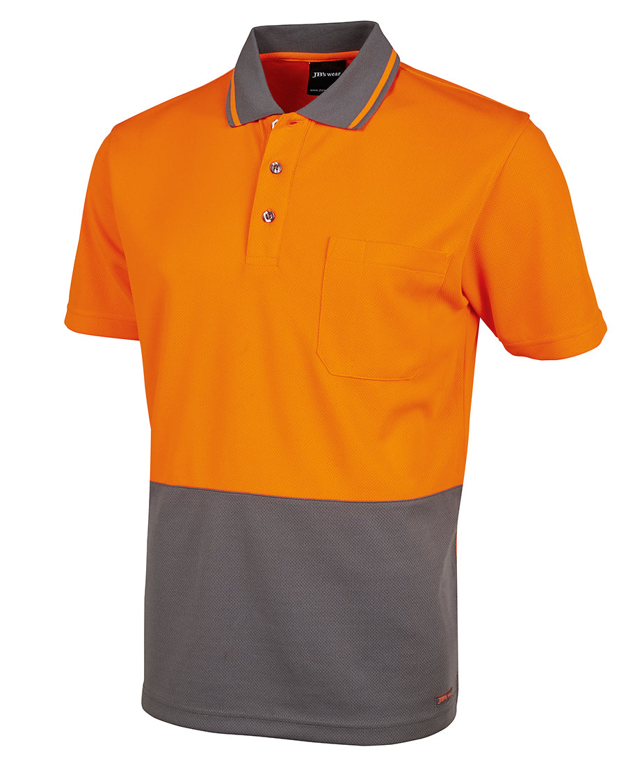 6HVNC - JB's Wear - Hi-Viz Non Cuff Traditional Polo