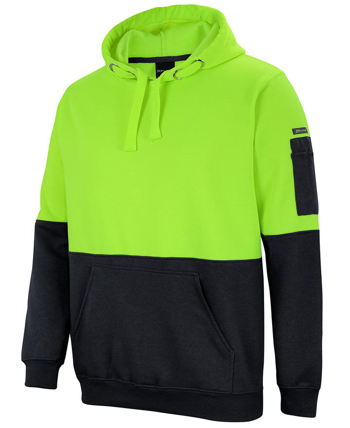6HVPH Pullover Hoodie Hi Vis Lime-Black