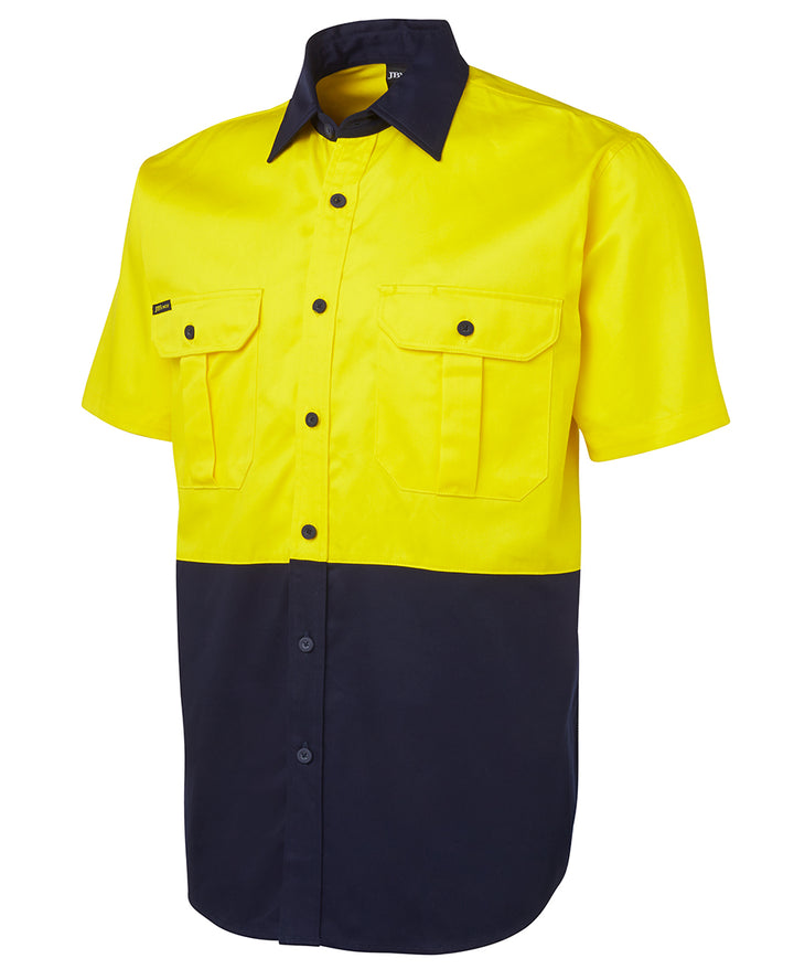 6HWS JBs Wear Hi-Viz Short sleeve shirt 190g