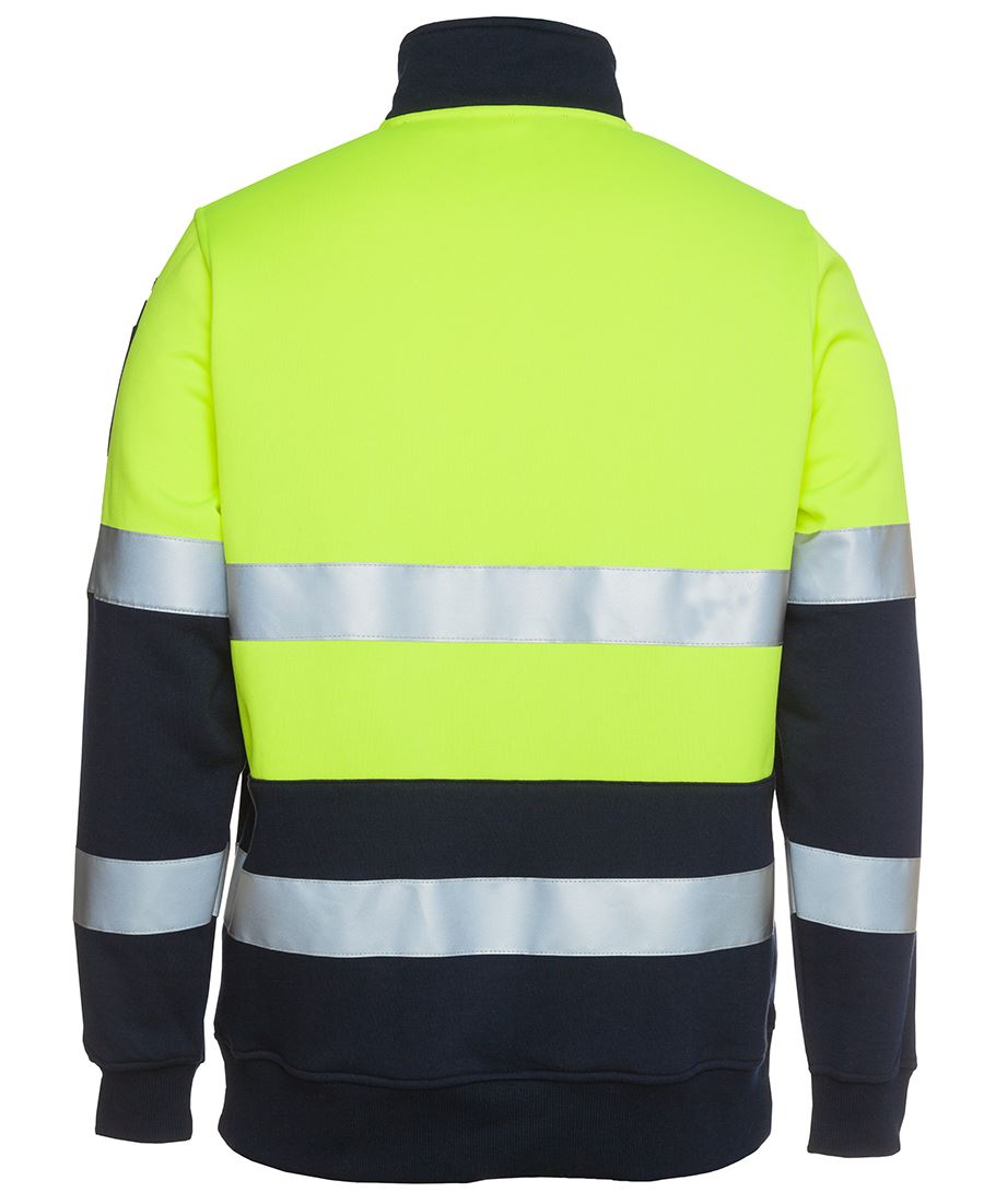 6HZFS - JB's Wear - Hi-Viz 1/2 zip Biomotion Sweat 3M Taped Sweatshirt