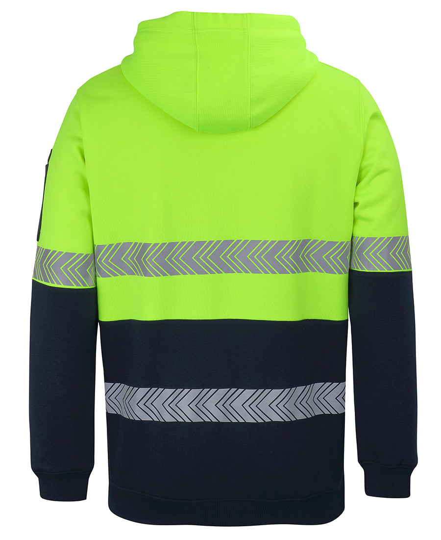 6HZSH - JBs Wear - Hi-Viz 1/2 zip Segmented Tape Hoodie (Day & NIGHT)