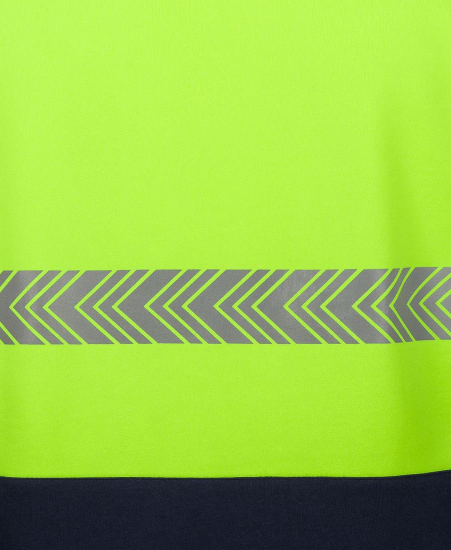 6HZS - JB's Wear - Hi-Vis 1/2 zip Segmented Tape Sweatshirt (Day & NIGHT)