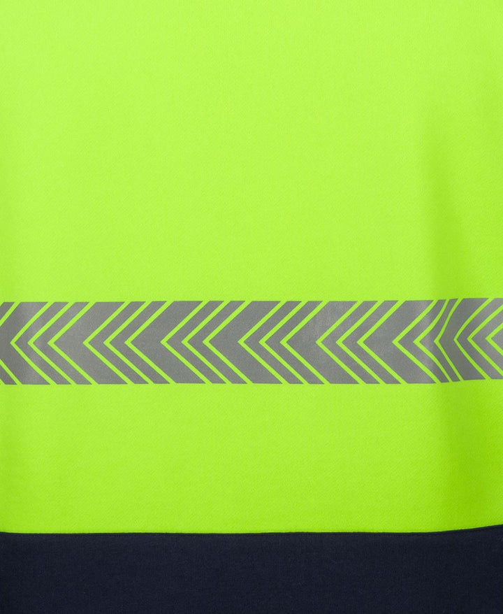 6HZS - JB's Wear - Hi-Vis 1/2 zip Segmented Tape Sweatshirt (Day & NIGHT)