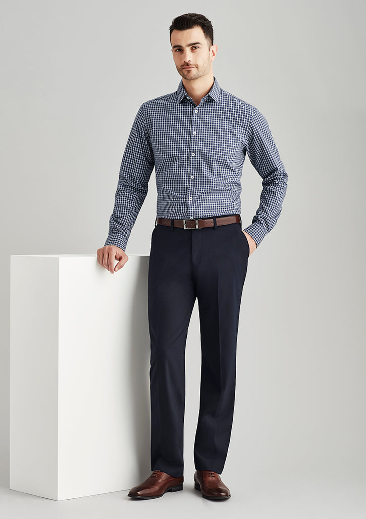 74012 - Biz Corporates - Mens Comfort Wool Stretch Flat Front Pant