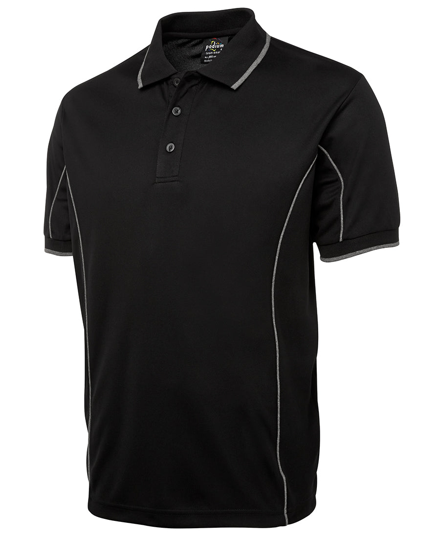 7PIP - JB's Wear - Team Piping Polo - Blacks With 8 Trim Choices