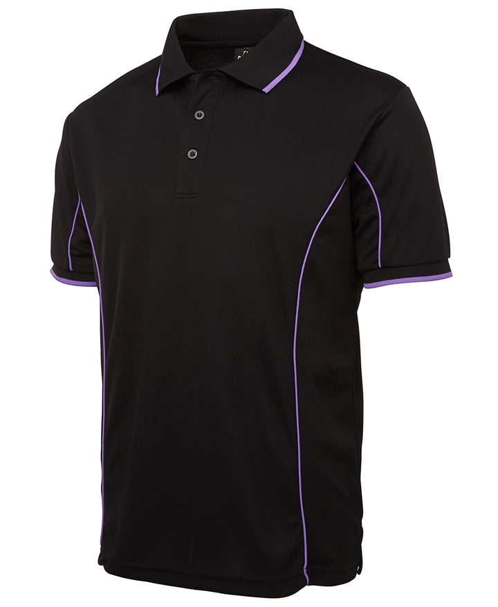 7PIP - JB's Wear - Team Piping Polo - Blacks With 8 Trim Choices