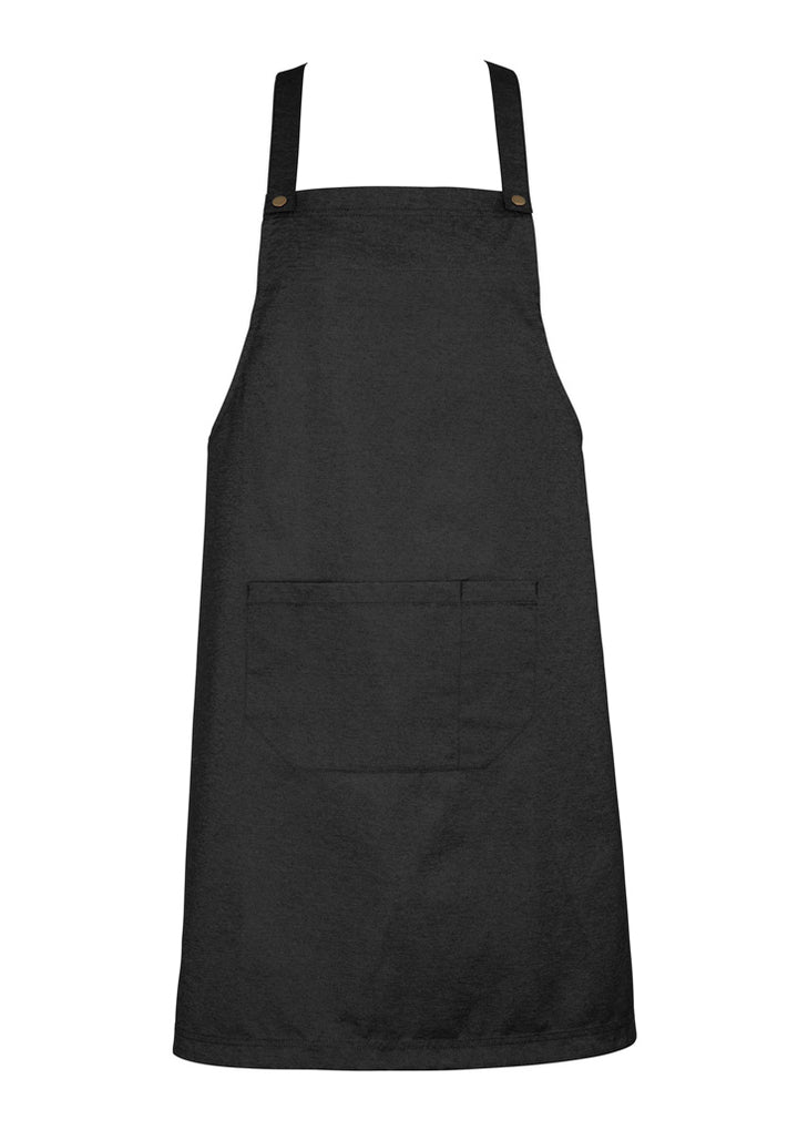 BA55 - Biz Collection - Urban Bib Apron | Black