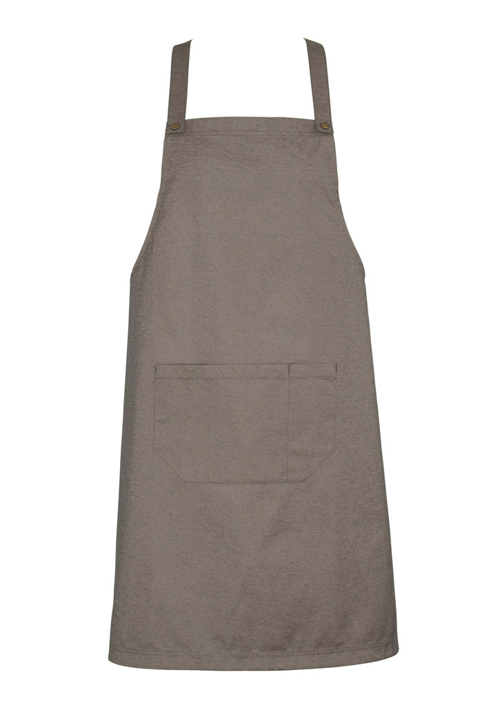 BA55 - Biz Collection - Urban Bib Apron | Natural